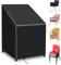 DMJJSD Housse de protection pour chaises de jardin, empilables, 210D, imperméable, tissu Oxford, coupe-vent, pour chaise de jardin