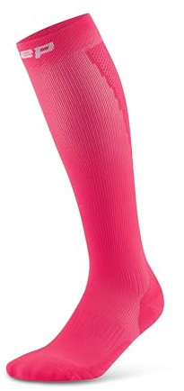 CEP - Lange Laufsocken mit Kompression für Damen, Core 5.0 Tall, Größe II/S / 25-31cm Wadenumfang, pink