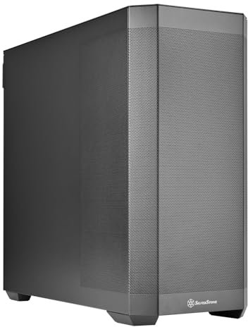 SilverStone Technology SETA H2, Äußerst vielseitiges Workstation-Gehäuse mit hoher Kühlleistung, Schwarz, SST-SEH2-B