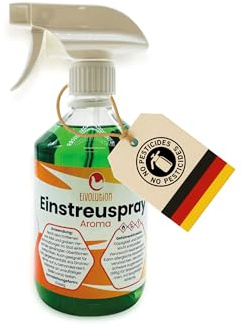 eivolution Einstreuspray - 500ml - Frische und Wohlbefinden für deinen Stall - Ätherische Öle - 100% natürlich
