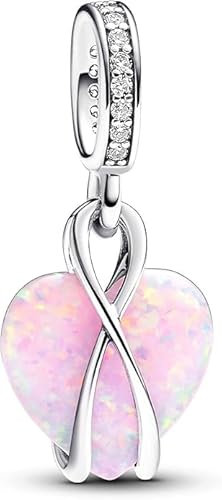 PHCLASY Pink Mama Charm Kompatibel für Armbänder Halsketten und europäische Schlange für Frauen Muttertag Schmuck Geschenk