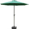 Parasols Parasols de Jardin extérieur parasols de 9 Pieds avec Parapluie de marché de Patio avec Couverture Verte en Polyester et manivelle, Parasol Parasols