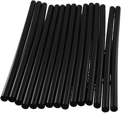 Lonrtesw 15 PièCes SéRies Bâtons de Colle Chaude, 270 X 11 Mm Noir Bâtons de Colle Thermofusible pour DéBosselage de Carrosserie de Voiture Artisanat Projets de Bricolage