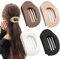 Tumurup Haarklammer Flach – 4 Stück Flache Haarspangen Damen Große – Leicht, Rutschfest & Stilvoll, Perfekt Französische Flat Claw Clip für Dickes oder Dünnes Haar, Alltag, Sport oder Fahren(Leopard)