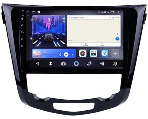 para Nissan Qashqai J11 Nissan X Trail T32 2014-2017,Autorradio Android 11 de 9 Pulgadas con Navegación GPS,Bluetooth,Wi-Fi,4G,Bluetooth,Mirror Link,Radio Integrada Reproductor Vídeo,Conectar y usar