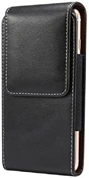 DFV mobile - Vertical Leather Case with Belt Loop per Huawei Mate XT Ultimate (2024) - Black