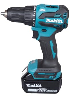 Makita DHP490STJ 18V Li-ion LXT Brushless Combi Drill Complete with 2 x 5.0 Ah Batteries and Charger Supplied in a Makpac Case