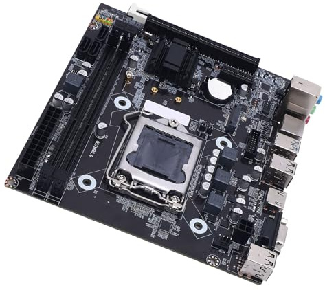 CCYLEZ Placa base H81 LGA 1150 con ranura M.2, micro ATX para CPU i3 i5 i7 y E3 V3 de 4ª generación, compatible con DDR3 1600 MHz, USB 3.0 SATA 3