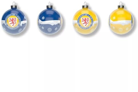 Eintracht Braunschweig Weihnachtskugeln Christbaumschmuck Weihnachten 4er-Set