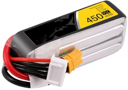 HJGHY Baterías de polímero de Iones de Litio 4S de 14,8 V, 450 mAh, Conector 95C x30, para dron, Barco, camión, hexacóptero, octocóptero, avión.