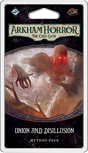 Fantasy Flight Games , Arkham Horror The Card Game: Mythos Pack - 4.4. Union and Disillusion, Card Game, Ages 14+, 1 to 4 Players, 60 to 120 Minutes Playing Time