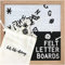 Felt Letter Board, 10x10in Changeable Letter Board with Letters White 300 Piece - Felt Message Board, Oak Frame Wooden Letter Board for Baby Announcements, Milestones, Office Decor (Black & White)…
