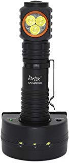 Vortex TO101 2 in 1 Working and Emergency EDC Construction Rechargeable Charging Dock 7/24 Side Angle Magnetic Base Up to 1200 Lumen 3pcs LED Power Indication Flashlight