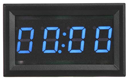 Car Clocks For Dash Stick On-Für Digitale Auto Uhr-Digitale Auto-Uhr, 4.5-30V Multifunktions-Led-Elektronische Digital-Leuchtende Auto-Uhr-Zusätzliche Dekoration Für Auto-Lkw-Boote(Blau)