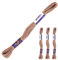 3 Docken Stickgarn je ca. 8m / Sticktwist 100% Baumwolle Stickerei verschiedene Farbwahl, Farbe :7382 Muskatnussfarbig