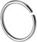 Taffstyle Piercing Continuous Ring Fake Klemmring Dünn Septum Tragus Helix Nase Lippe Ohr Nasenring Ohrpiercing Hoop Clip On Silber 0,8mm x 10mm