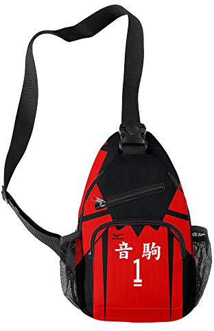 NCTCITY Damen Herren Brusttasche Schleuder Rucksack Umhängetasche Schultertasche Tasche Sporttasche Anime 3D-Druck Canvas Crossbody Bag für Reisen Wandern Camping