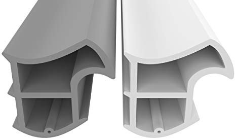 Stahlzargendichtung Grau 50m - gegen Zugluft Lärm & Staub spart Heizkosten Dichtung Dichtungshöhe 15,8mm Dichtungsbreite 15,2mm Falz Türdichtung (Grau 50m)