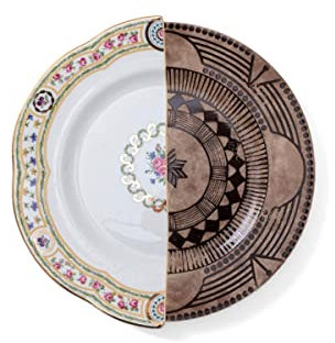 Seletti Hybrid Collezione Tavola, Piatto Piano in Porcellana HOBYO ø Cm.27,5 h.2,3