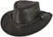 Sidewinder Leder Cowboyhut Western Hut Rindsleder Herren und Damen Western Aussie Vintage Outback Bush Old Style Hut Braun Schwarz Alle Größen