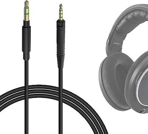 Geekria Cable de Audio Compatible con Auriculares Sennheiser HD620S, HD599SE, HD599,HD598,HD598SE, HD560S, HD598SR, HD400PRO, HD579, HD569, Cable estéreo de Repuesto de 2,5 mm a 3,5 mm (1,2 m/4 pies)