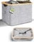 HENNEZ Aufbewahrungskorb 40l kompatibler Korb für IKEA KALLAX Regal Box - Korb zur Holz Aufbewahrung klein grau - Aufbewahrungsbox Regalkorb Filz Aufbewahrung - Kiste Stoffkorb faltbar Wäschekorb
