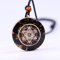 DYFUHO Orgone Metatron Cube Merkaba Anhänger Halskette, Om Crystals Stones Orgonit Anhänger, Orgonit Chakra Halskette zum EMK Schutz (schwarz, kettenvereinbar)