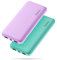 Miady 2-Pack 10000mAh Power Bank Portable Charger, 2.4A Dual USB Fast Charging External Battery Pack with USB C Output for iPhone, iPad and More (Green & Purple)