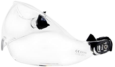 AOLAMEGS Hard Hat Accessories Klares Visier – PC-Material Sicherheitshelm Schutzbrille Ersatz EN 166 genehmigt, klare Gläser, Augenschutz, blockiert Staub