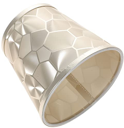 Lurrose Tischlampe Lampenschirm Trommel Lampenschirm E14 Stehlampe Ersatzschirm Kronleuchter Nachtlicht Hängeleuchte Lampe Schatten Lampe Abdeckung für Tischleuchte Wandleuchten Zubehör Gold