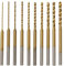 Wisyurt -Twist Drill Bit Set - 10Pcs 0.6Mm-2.2Mm Drill Bit 2.35 HSS Mini Forets Trou Outil de Forage