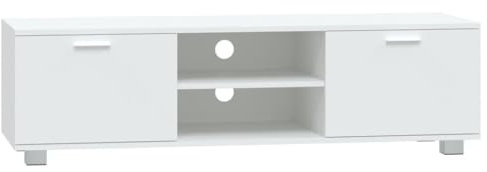 vidaXL Mobile Porta TV Bianco 140x40,5x35 cm in Legno Multistrato