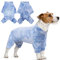 Einteiler für Hunde, Pullover Baumwolle mit Beinen Puppy Overall Jacken Haustier Schlafanzug Hundejacke Winddicht Hundemantel Warm für Kleine Mittlere Hunde(Blau, S)