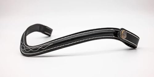 BRIDLERY Stirnriemen Eventing Farbe Schwarz, Größe Warmblut