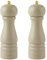Salter COMBO-8675 Salt Grinder Mills-Set of 2, Adjustable Grinding from Fine to Coarse, Ceramic Mechanism, Suitable for Rock Salt, Seasoning, Extra Cap Included, Beige, Wood