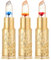 Moisturizing Nourishing Jelly Lipstick | Warm Sensitive Tarnishing Lip Balm | Gold Foil Lip Balm Temperature Color Flower Scented, Perfect For, Carnival Prom