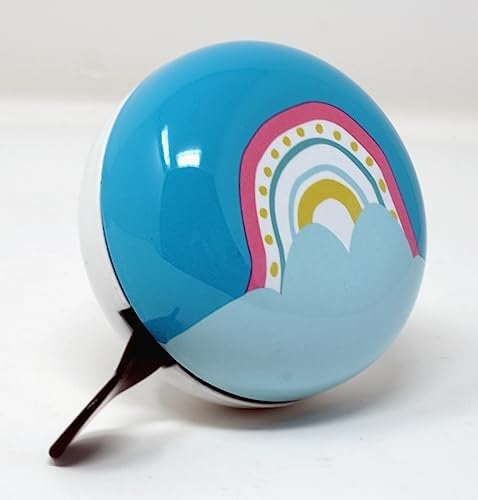 80 mm XXL Fahrrad Klingel Glocke Rainbow Regenbogen Fahrradglocke Ding Dong 2-Klang
