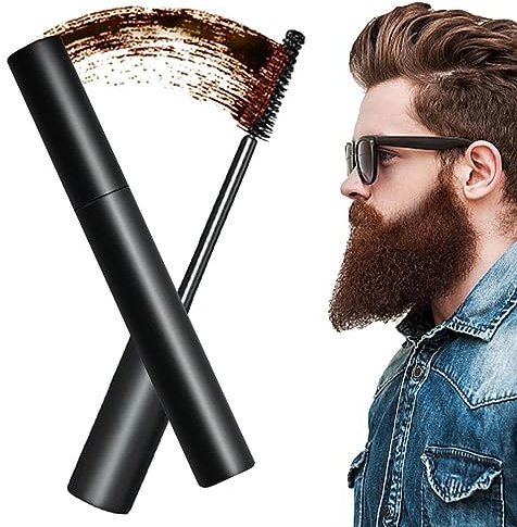 tinte para barba, 0.3 onzas, tinte para cejas, resistente al agua, tinte para barba con cepillo, crema tintada, tinte para barba gris, a prueba manchas y larga duración