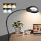 Beyamz LED Lupenlampe mit Schwanenhals & Klemme – 105 mm 5X Glaslinse / 790 Lumen Dimmbares Licht / 50 cm Flexibler Schwenkarm – Ideal für Handarbeit, Präzisionsarbeiten & Senioren (Schwarz)