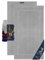Marie´s Home 2er Pack Badvorleger - Teppich für große Bäder oder Flur 1612.2351, 60 x 110 cm, Silber