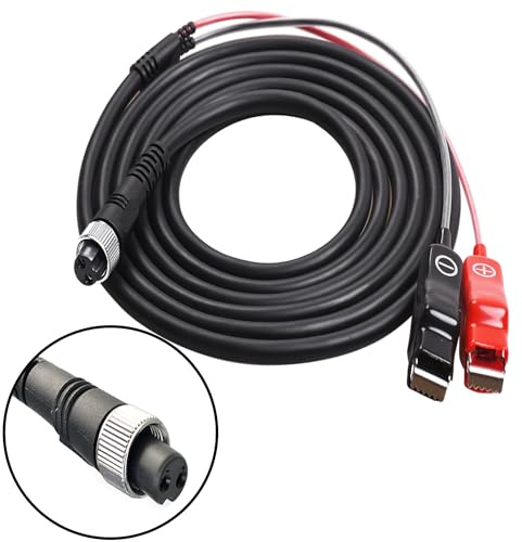 kzfuli 4,7 m langes elektrisches Angelrolle-Batterie-Stromkabel ist kompatibel mit Shimano, Daiwa Tanacom 1000, BeastMaster, Seaborg 500MJ und ForceMaster. (5,5 m)