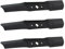 Apeixoto ZT1 50 742-05052A 942-05052A Lames de rechange 2 en 1 pour tracteurs à gazon Cub Cadet Troy Bilt MTD et tondeuse RZT S50 XT1 GT50 LT50 XT2 avec plateau de 127 cm