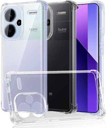 PIXFAB for Xiaomi Redmi Note 13 Pro Plus 5G Clear Case, Shockproof [Ultra Slim] Gel Rubber Silicone [Protective Case] Phone Cover
