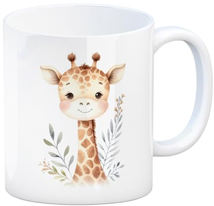 Giraffe Kaffeebecher Entzückend Süße Giraffe Tasse Niedliche Liebenswerte Charmant Anmutig Zauberhaftes Design