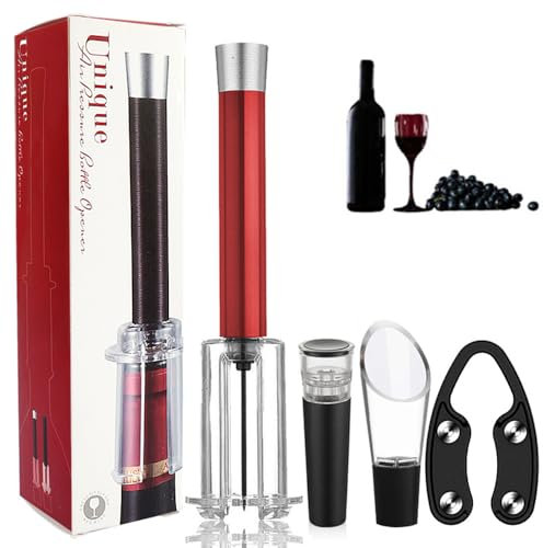 ANIROY Wino on The Go Wine Opening Set, 4pcs Wine Openers, Air Pressure Pump Wine Bottle Opener Kit, Easy Cork Remover Corkscrew, Professional Wine Bottle Opener Kit
