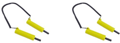 Ronlok 2X Eisfischen, Eispickel, Eisrettung, Krabbelhilfe, Winter-Eisbrecher, Eisklettern, Metall-EispickelköPfe