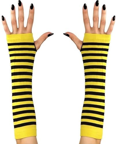CREATIV DISCOUNT Fingerlose Handschuhe/Armstulpen, Rot mit Tupfen