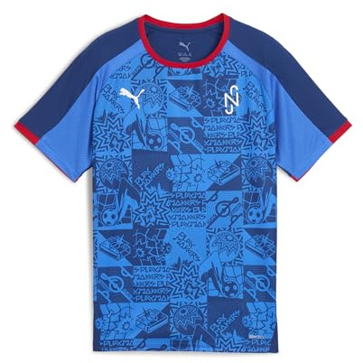 PUMA Kids Neymar Playmaker Shirt Juniors Short Sleeve Blue/red 13 Years