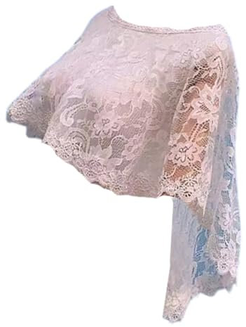 WASTEBIN Vielseitiger Und Trendiger Spitzenschal Für Hochzeitskleid Wickelkleid Schal Damen Tanzkleid Schal Für Hochzeit