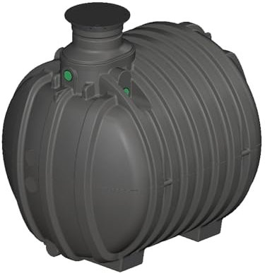 FLORANTIA Regenwasser Zisterne 10000 Liter Erdtank Aqua-Rondo Kunststoff [ Ausbaupaket passend für Ihre Anwendung frei wählbar ]